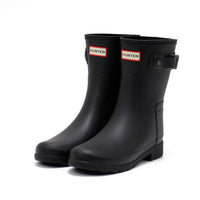 HUNTER Women's Original Refined Slim Fit Short Boots in black - women's shoe