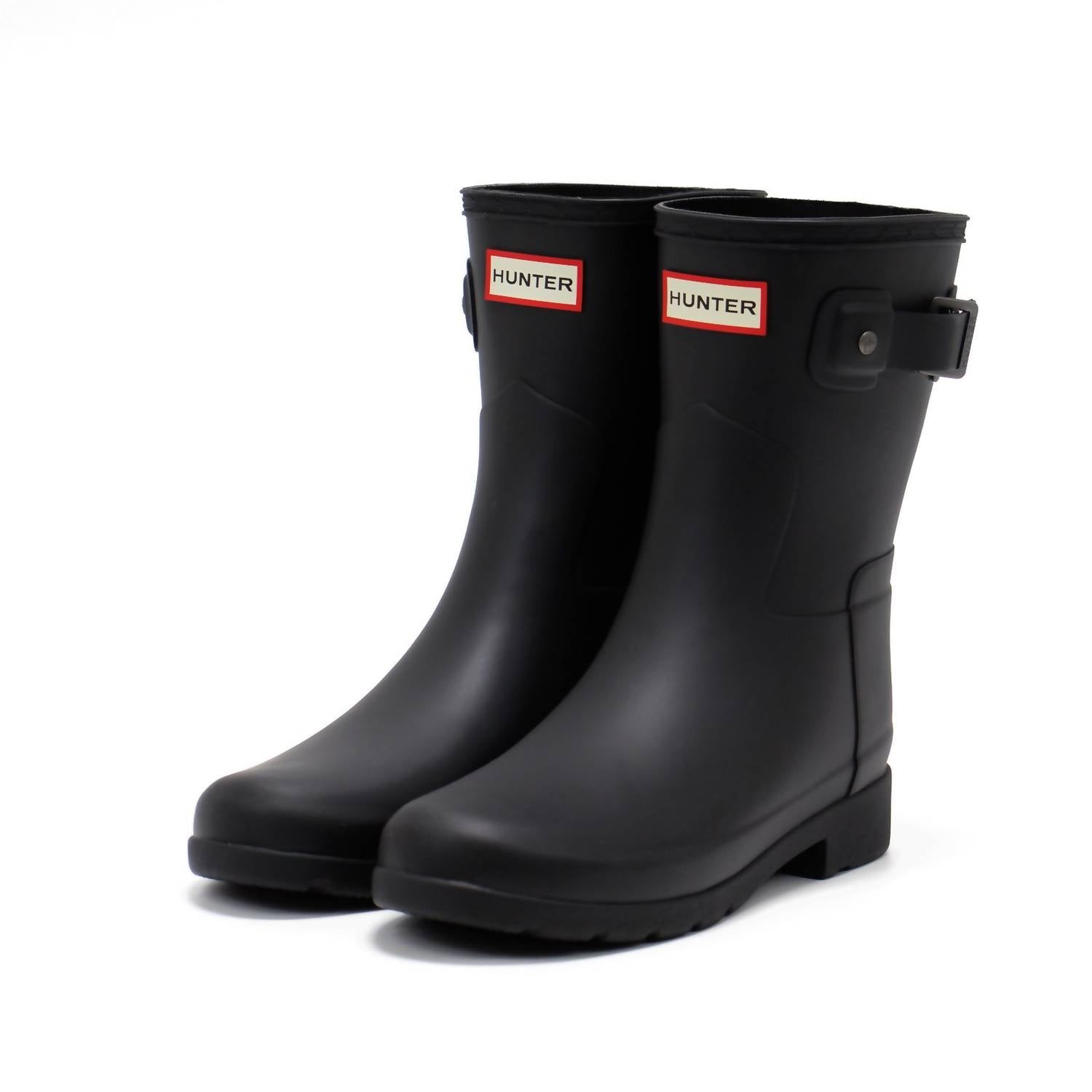 HUNTER Women's Original Refined Slim Fit Short Boots in black - women's shoe