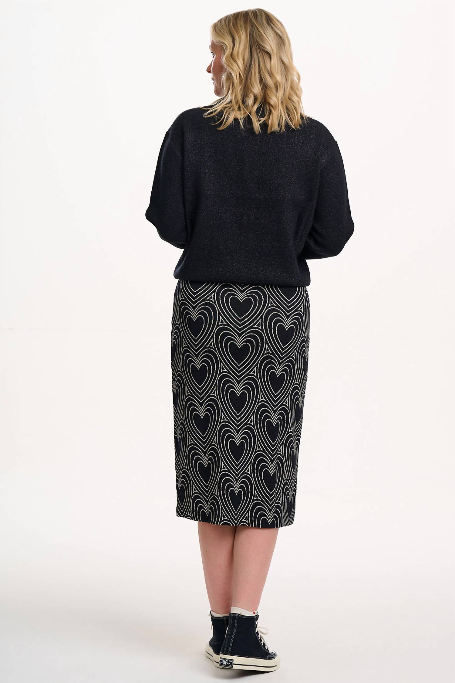 Sugarhill - Faith Jersey Jacquard Midi Skirt