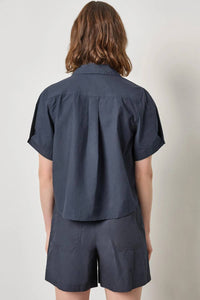 Lilla P - Folded Sleeve Button Down Shirt