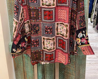 All About Her - Women's Embroidered Button Blouse