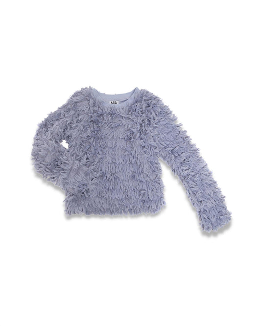 Mia - Girls' Soft Fringe Long Sleeve Top