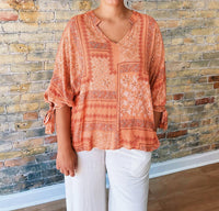 Reneec. - Boho Paisley Top - Plus