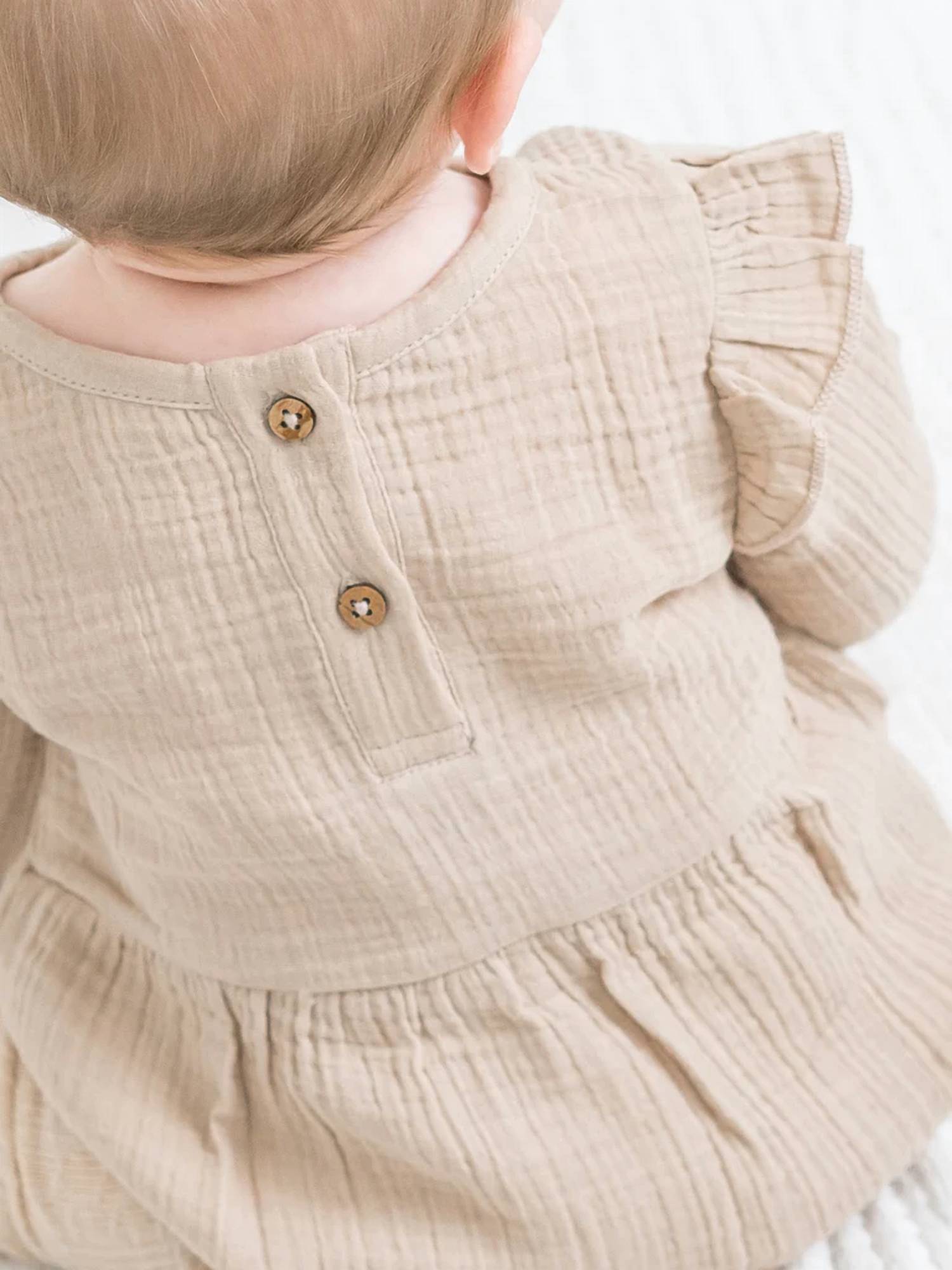 Colored Organics - Girls Isla Muslin Bubble Romper