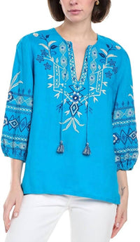 Johnny Was - Tara Linen Relaxed Blouse