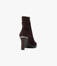 DONALD PLINER Women's Italia Boots in dark brown - women's shoe - detail view