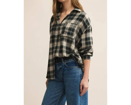 Z Supply - River Plaid Button Up Top