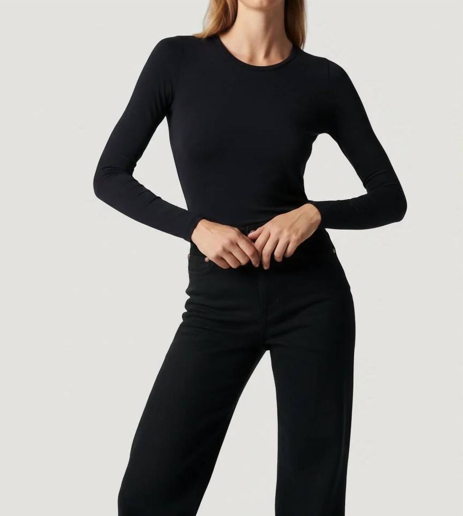 Majestic Filatures - Soft Touch Long Sleeve Crew Neck Tee