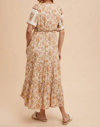 In-Loom - Savannah Button Front Midi Dress