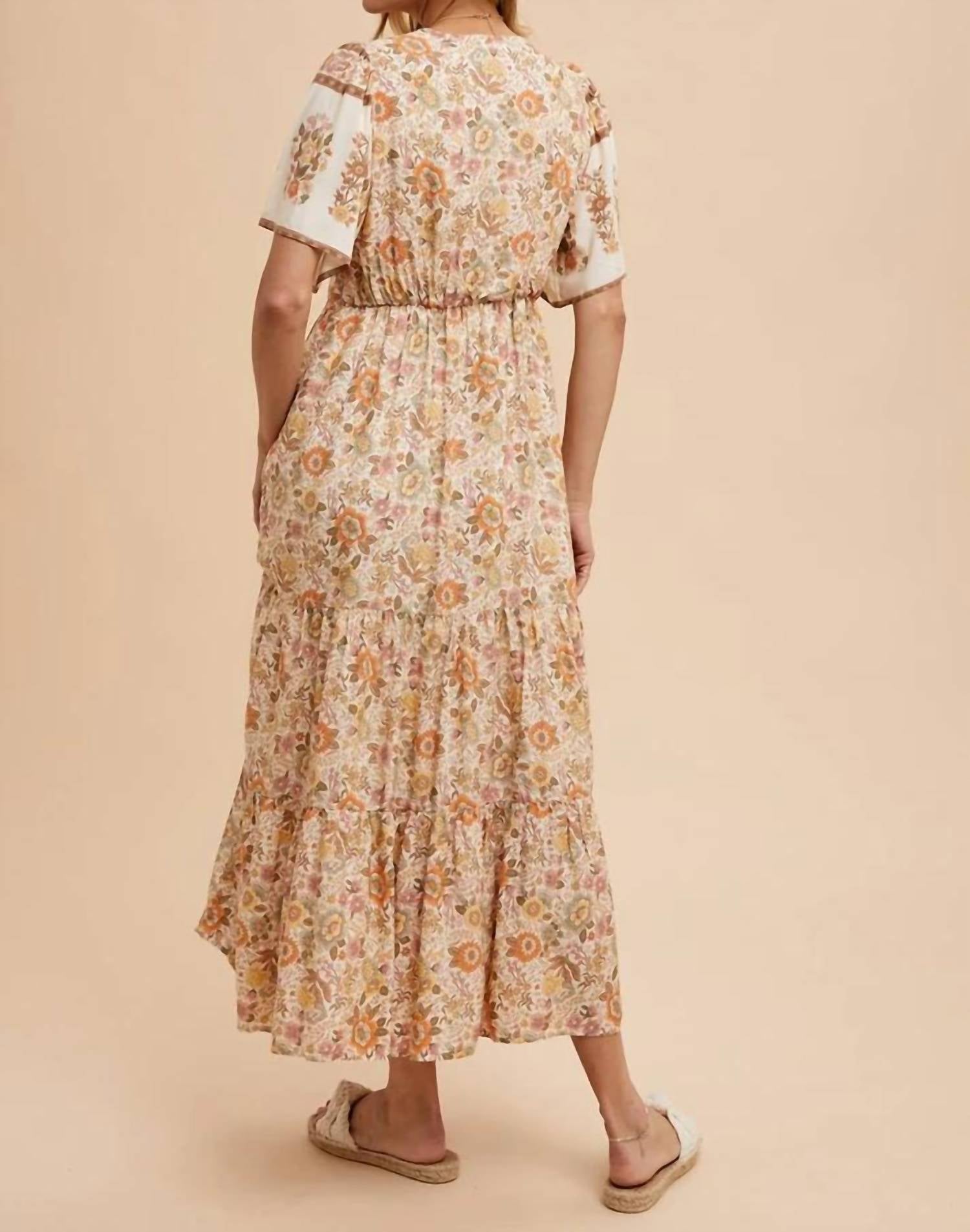 In-Loom - Savannah Button Front Midi Dress