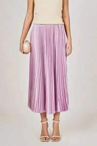 2.7 August Apparel - Endless Rose Sunburst Pleated Skirt