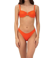 Malai - Coral Bikini Top