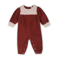 Viverano Organics - Lace Velvet Jumpsuit