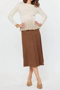Current Air - Shimmer Peplum Sweater