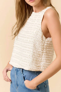 Lalavon - Felicity Sleeveless Ruffle Top