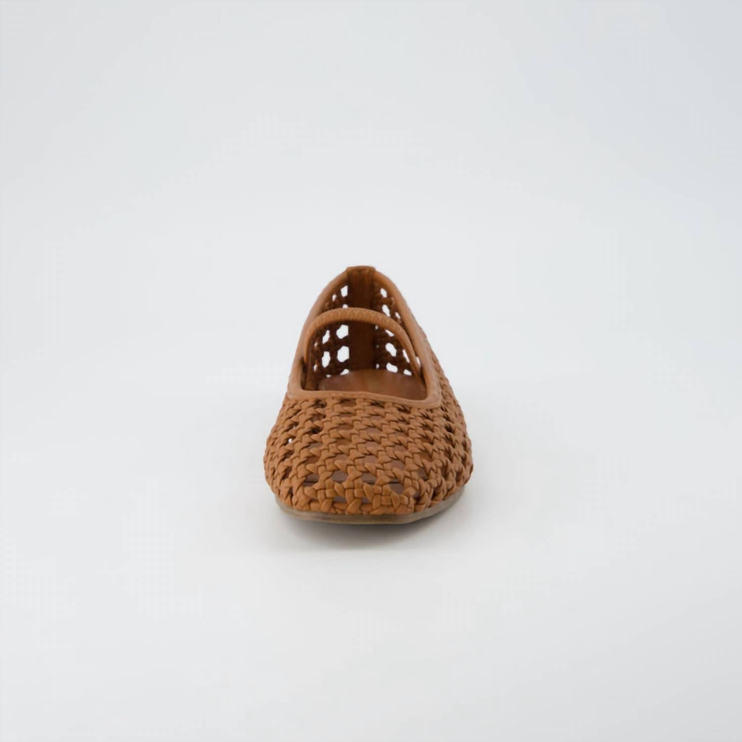 Cushionaire - Women's Weavy Squared Toe Woven Ballet Flats
