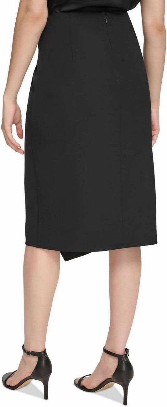 Calvin Klein - Pleated Knee Length Wrap Skirt