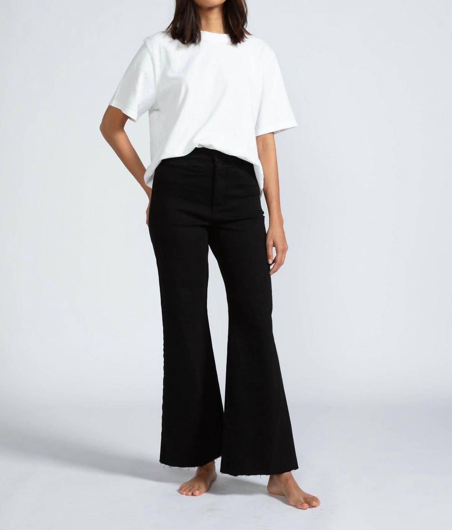 Askk Ny - Brighton Crop Wide Leg Jeans