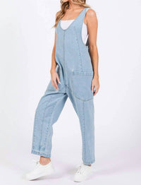 Sewn And Seen - Washed Overall Jumpsuit
