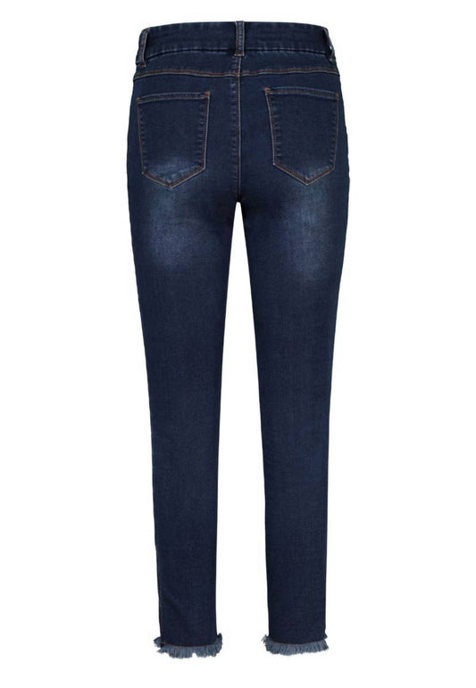 Tribal - Women's Frayed Ankle Jeggings