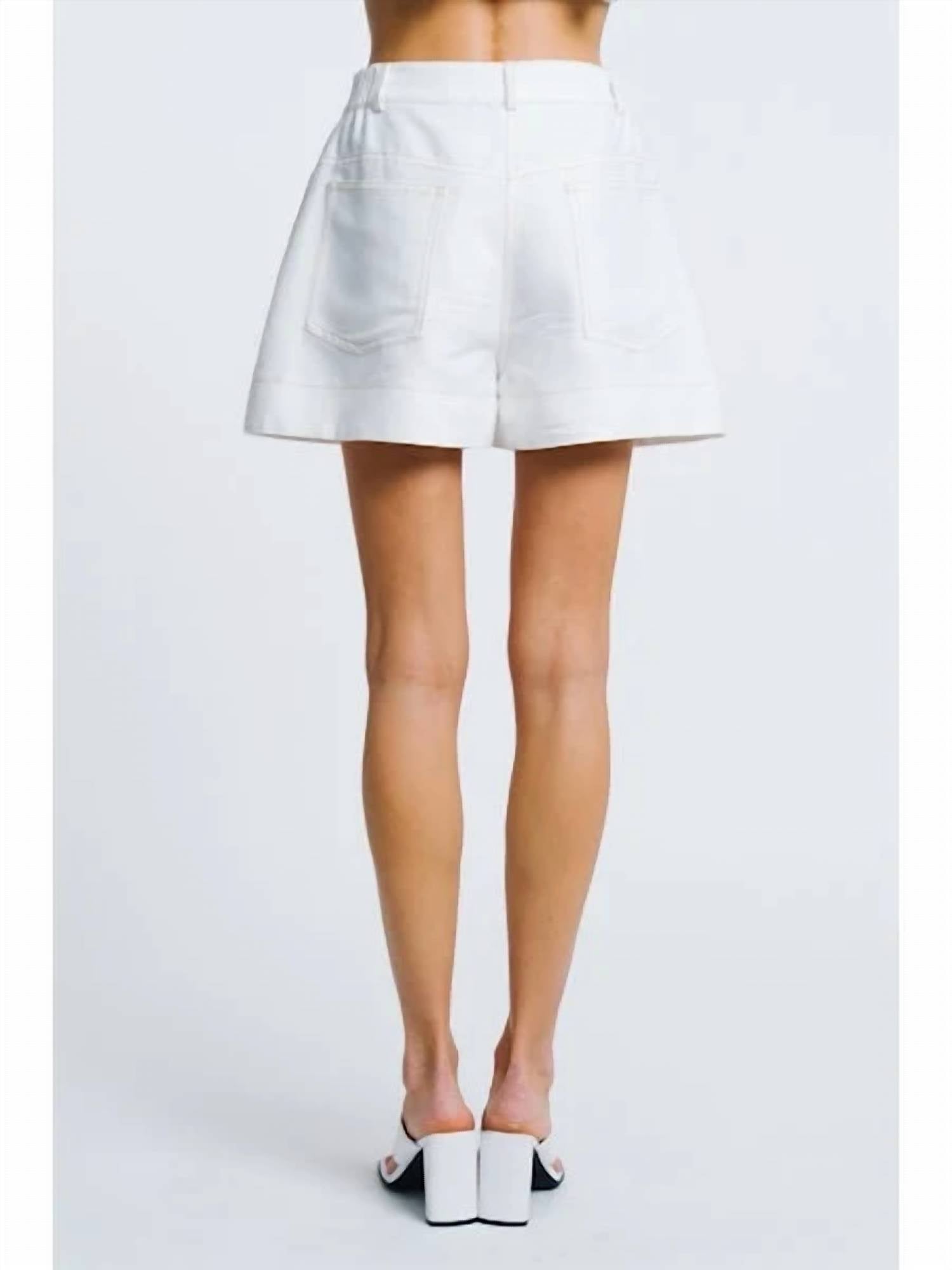Ciebon - Women's Susana Topstitched Shorts