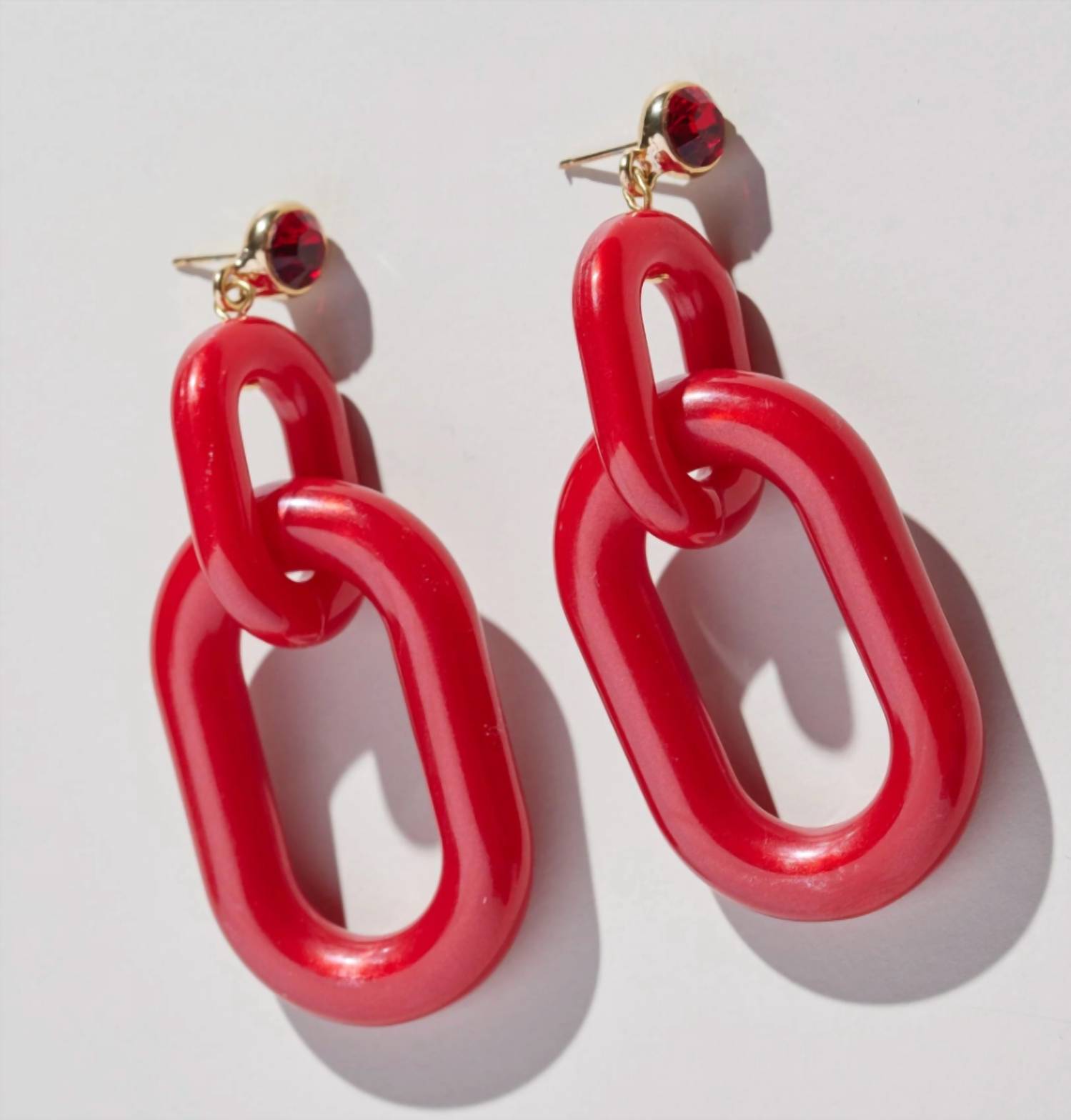 Nickel & Suede - Bianca Acrylic Statement Earrings