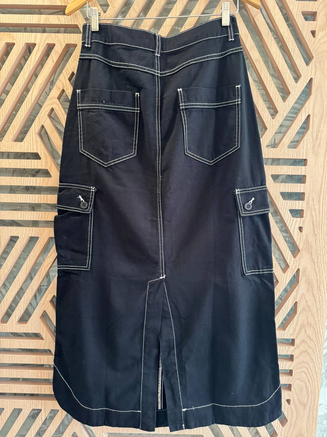 Dress To - Cargo Denim Maxi Skirt