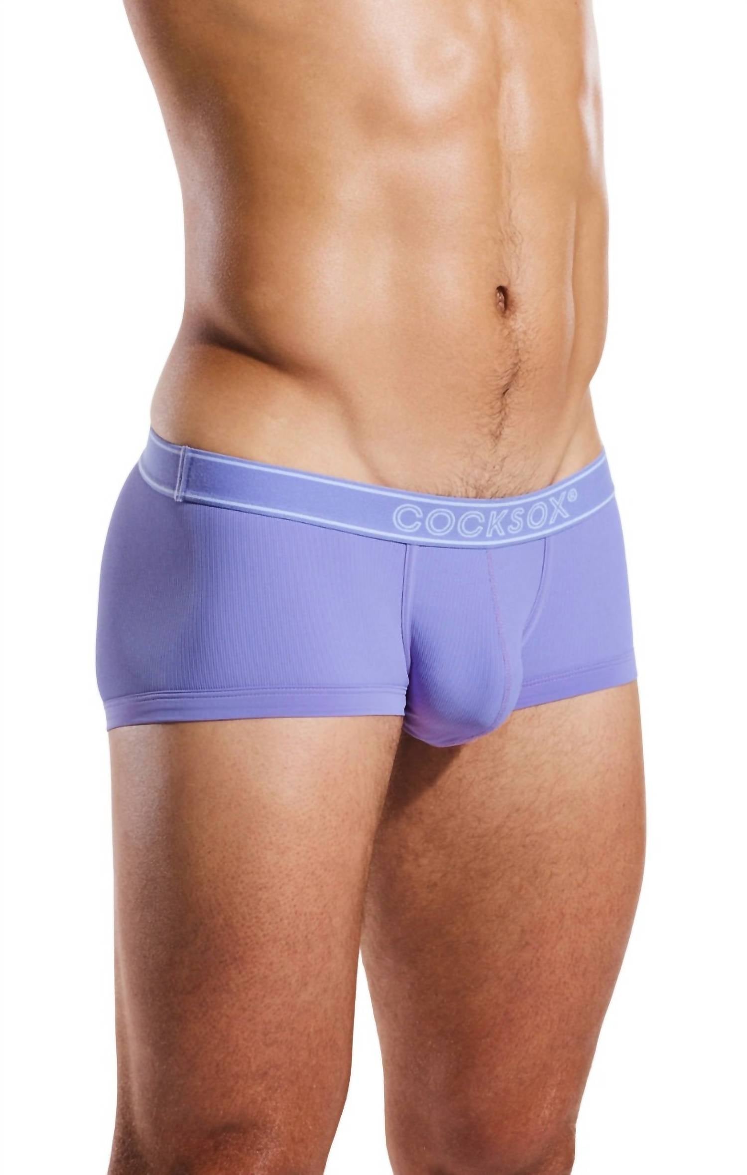 Cocksox Men's Contour Pouch Trunk in lilac - men's item - alternate view