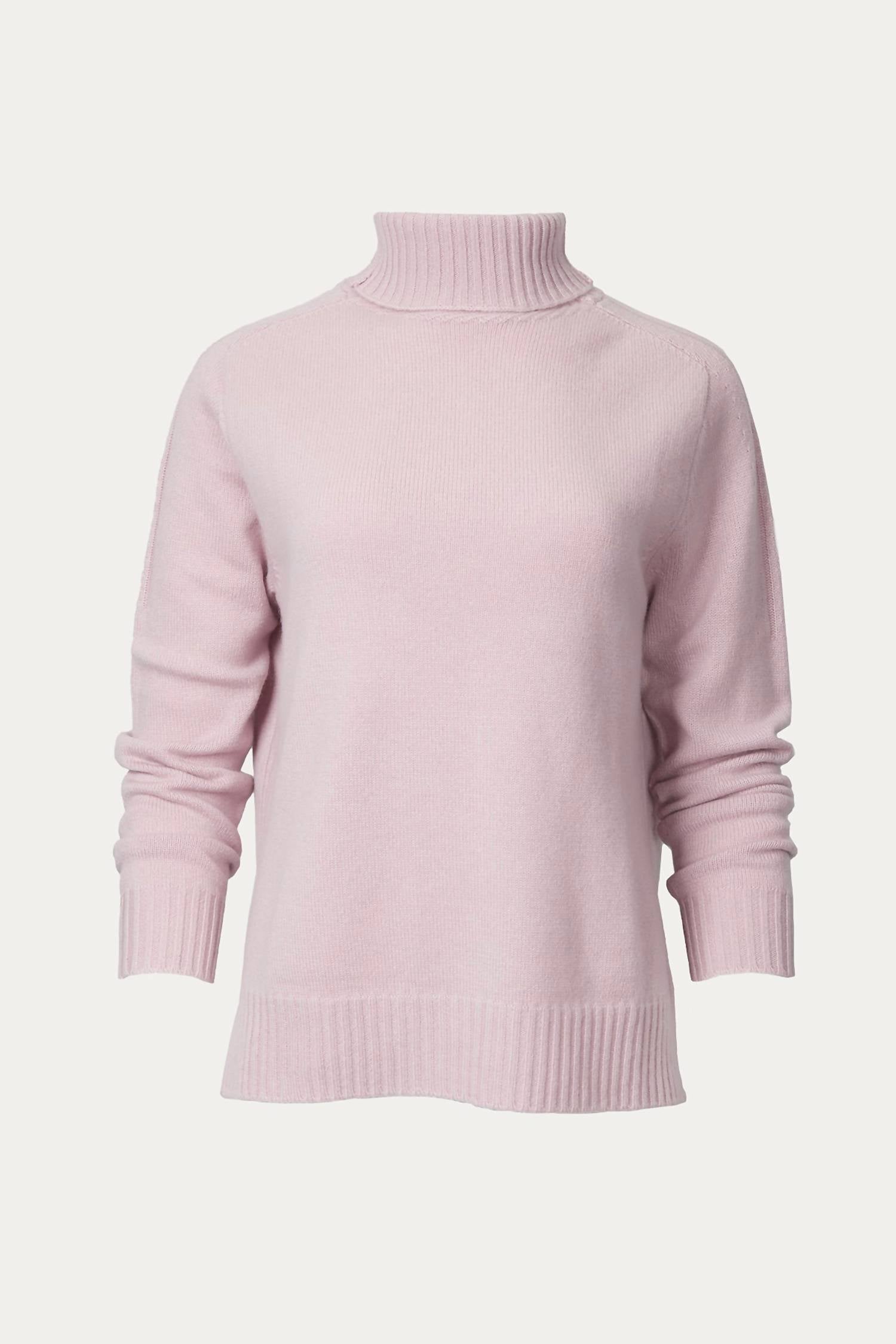 FUNNEL-NECK CASHMERE SWEATER