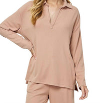 See And Be Seen - Collared Fleece Long sleeve top