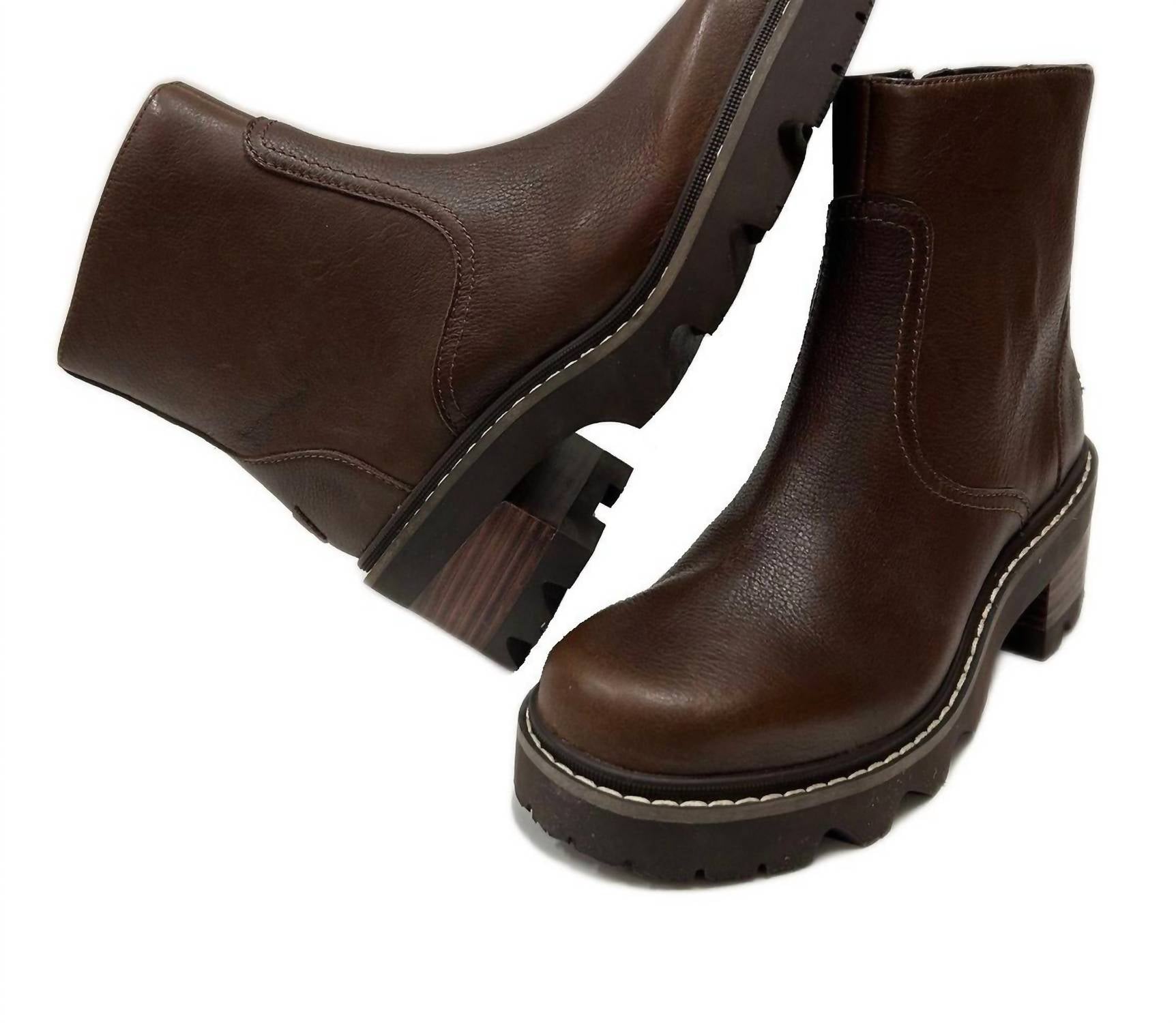SOREL Women's Joan Now Zip Bootie in tobacco - women's shoe - view 4