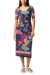 Johnny Was - MAYA MESH MIDI DRESS