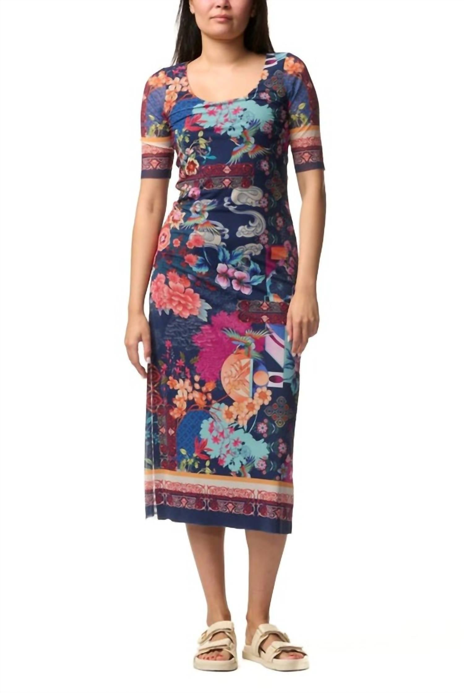 Johnny Was - MAYA MESH MIDI DRESS