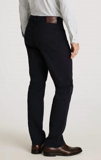 34 Heritage Charisma Relaxed Straight Pants in navy twill 1 - men's pants - detail view