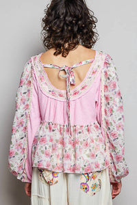 Pol - Candy Floral Print Top