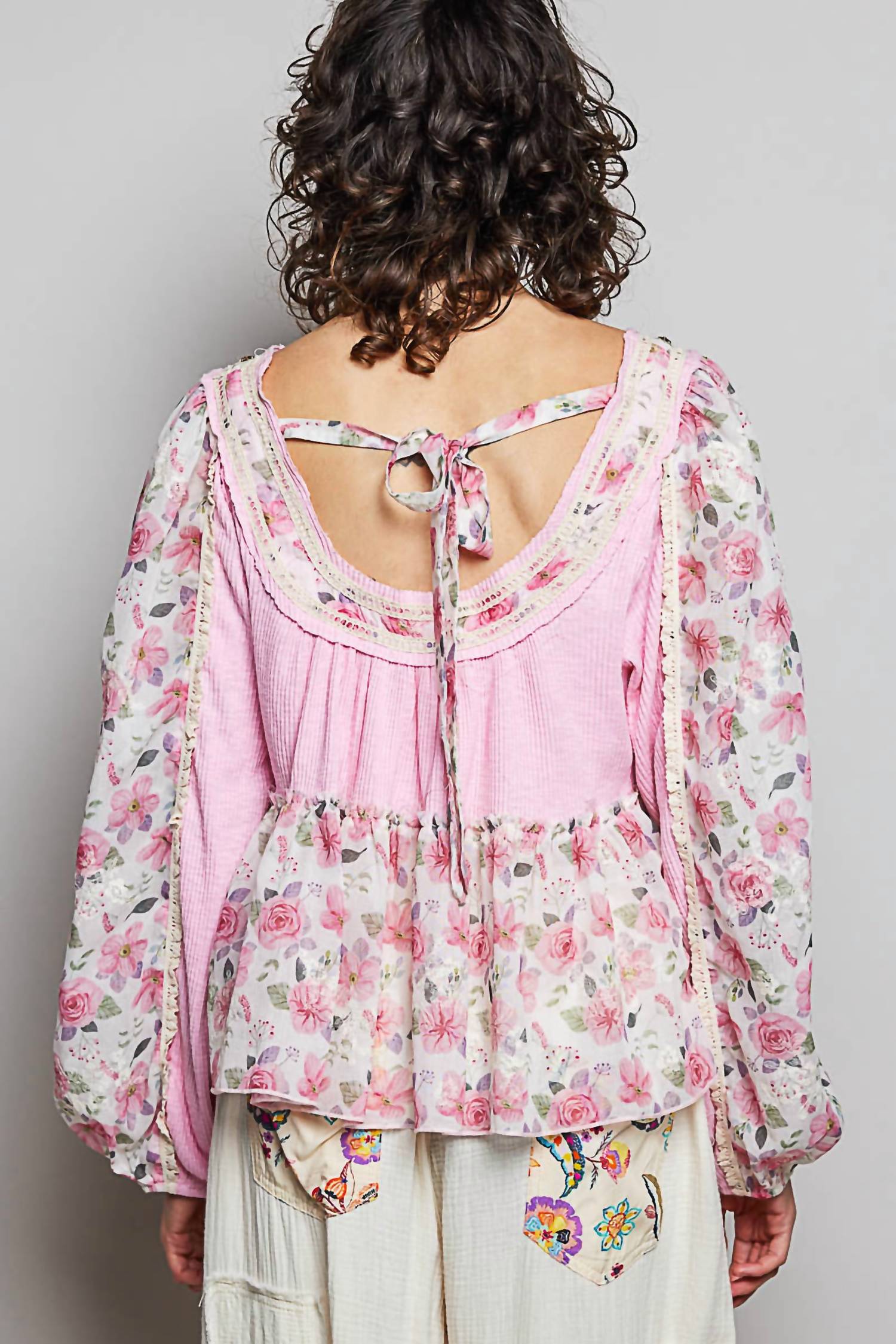 Pol - Candy Floral Print Top