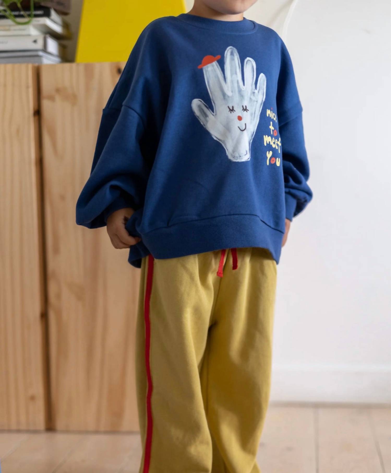 Pigeon said please Girl's Crosswalk Trackies in taxi cab - kids' item - alternate view