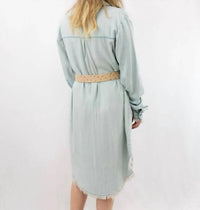 Trend:Notes - Easy Does It Oversized Shirt Mini Dress
