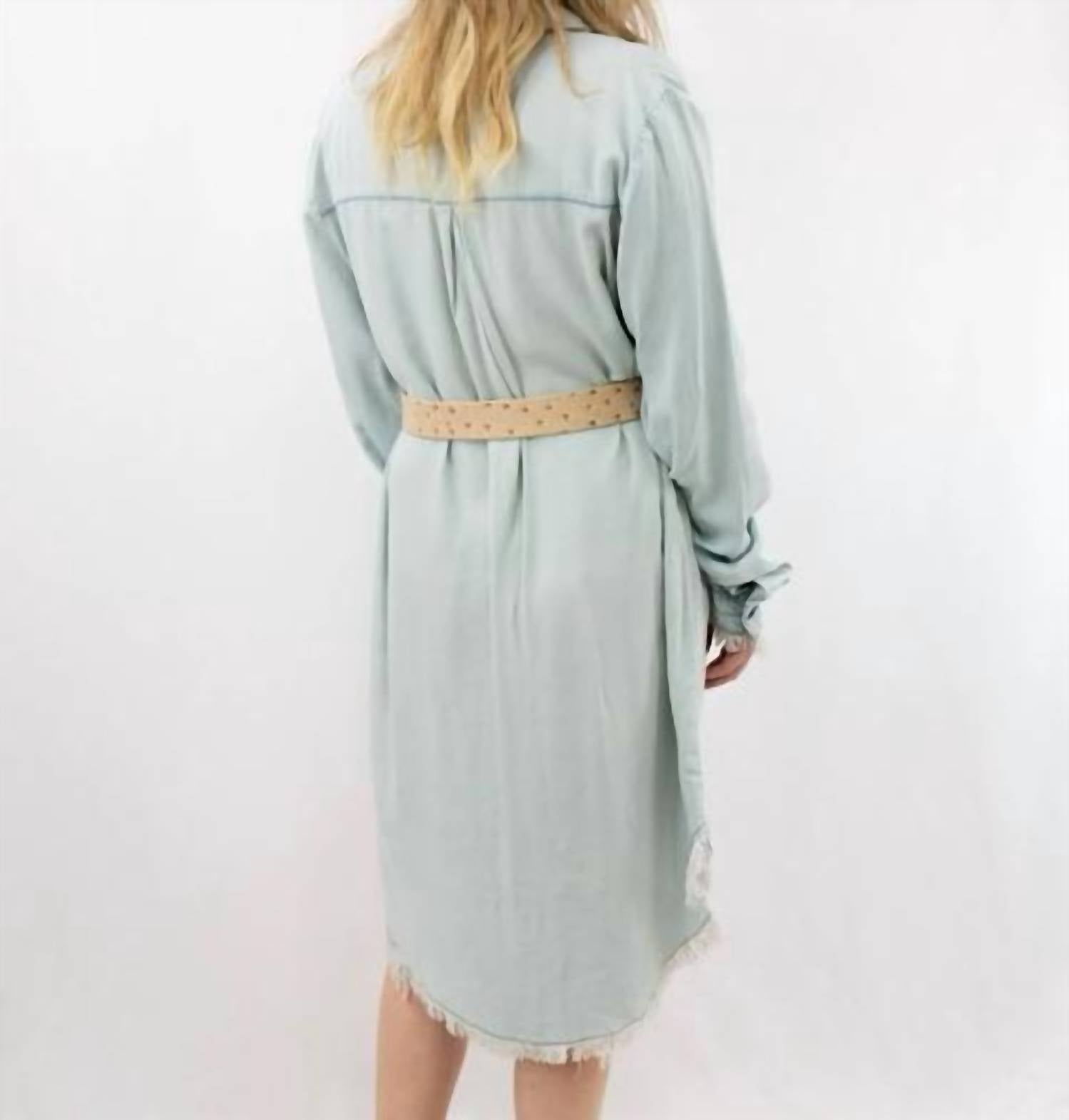 Trend:Notes - Easy Does It Oversized Shirt Mini Dress