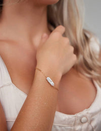 Adriana Pappas - Women's Dainty Biwa Bracelet