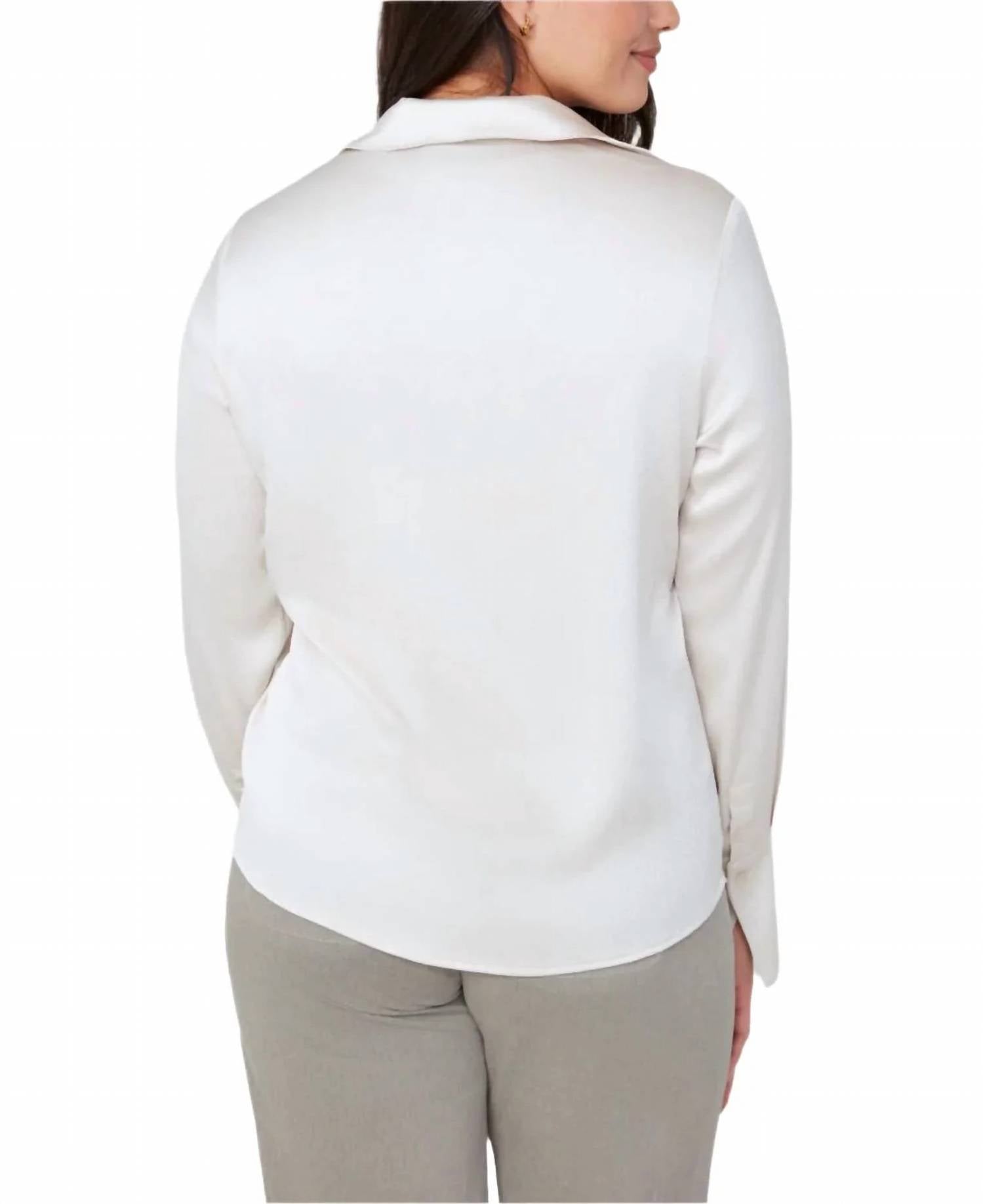 Renuar - Woven Button Down Blouse