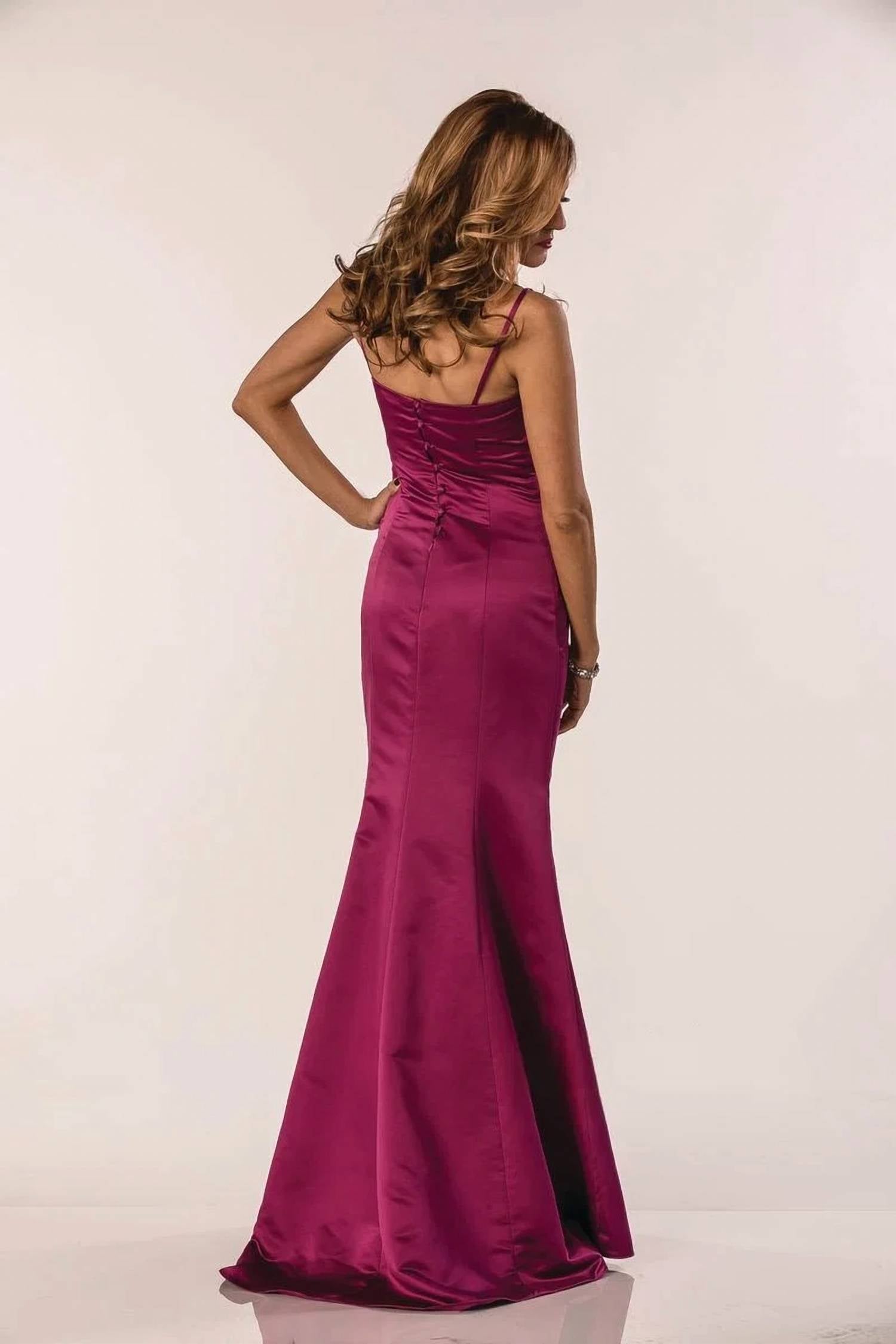 Last Dress - Satin Embrace Ruched Evening Gown