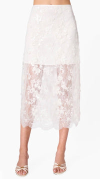 Cami Nyc - Aylin Sequin Lace Midi Skirt