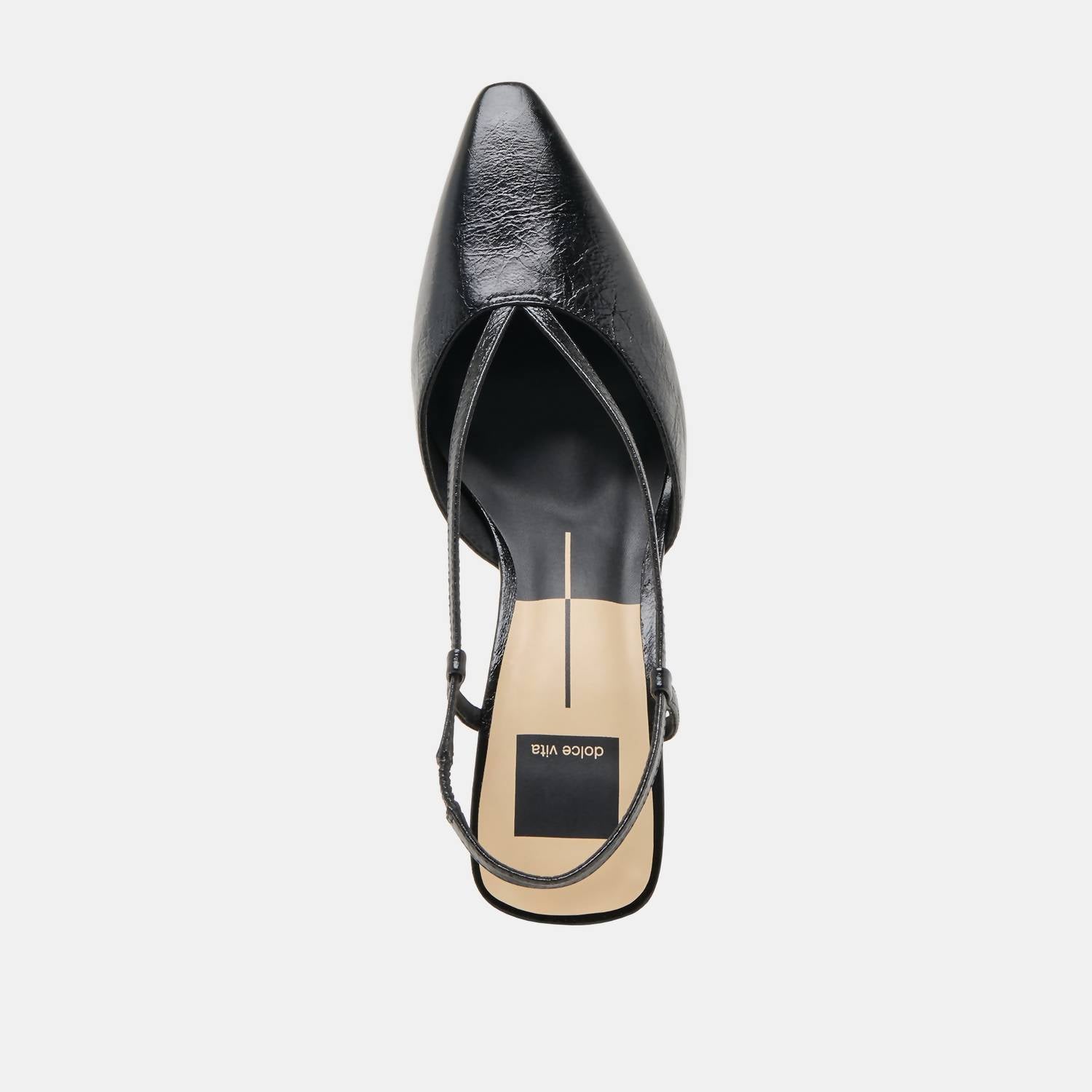 Dolce Vita Women's Ginay Slingback Heels in black leather - women's heels - view 4