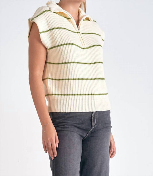 Elan - Zip Front Sweater Vest