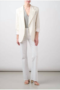 Paige High Rise Laurel Canyon Jeans in crisp white - women's jeans - alternate view