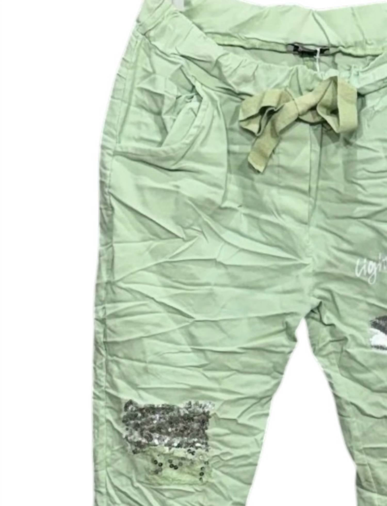 Oz - Women's Embellished Crinkle Jogger