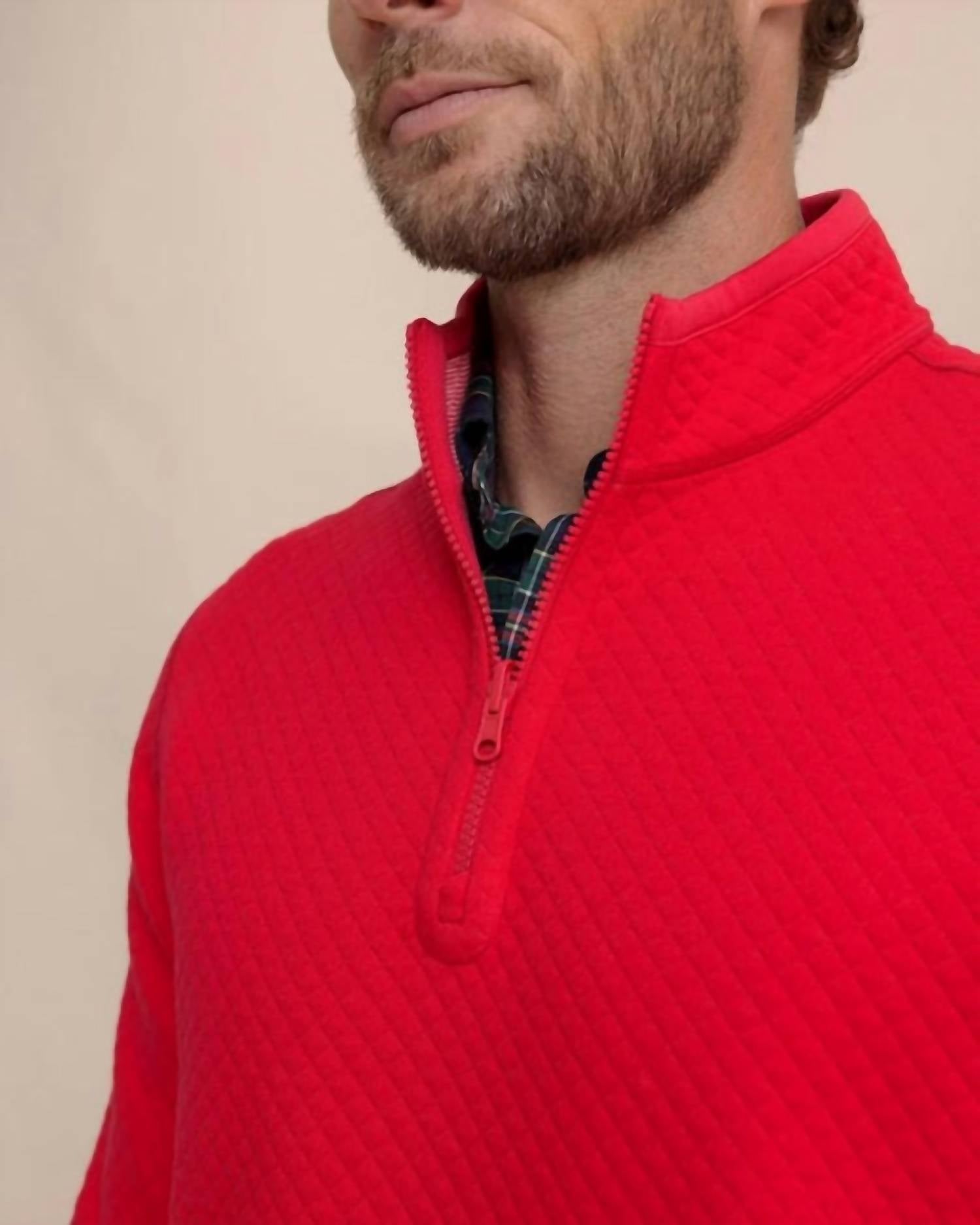 Southern Tide - Oak Island Reversible Quarter Zip Top