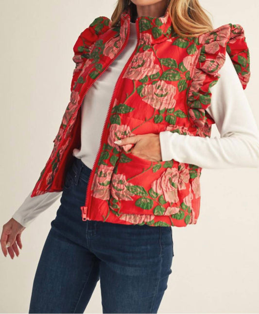 Jodifl - Floral Jacquard Vest