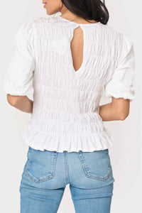 Sanctuary Together Again Top in white 1 - women's t-shirt - detail view